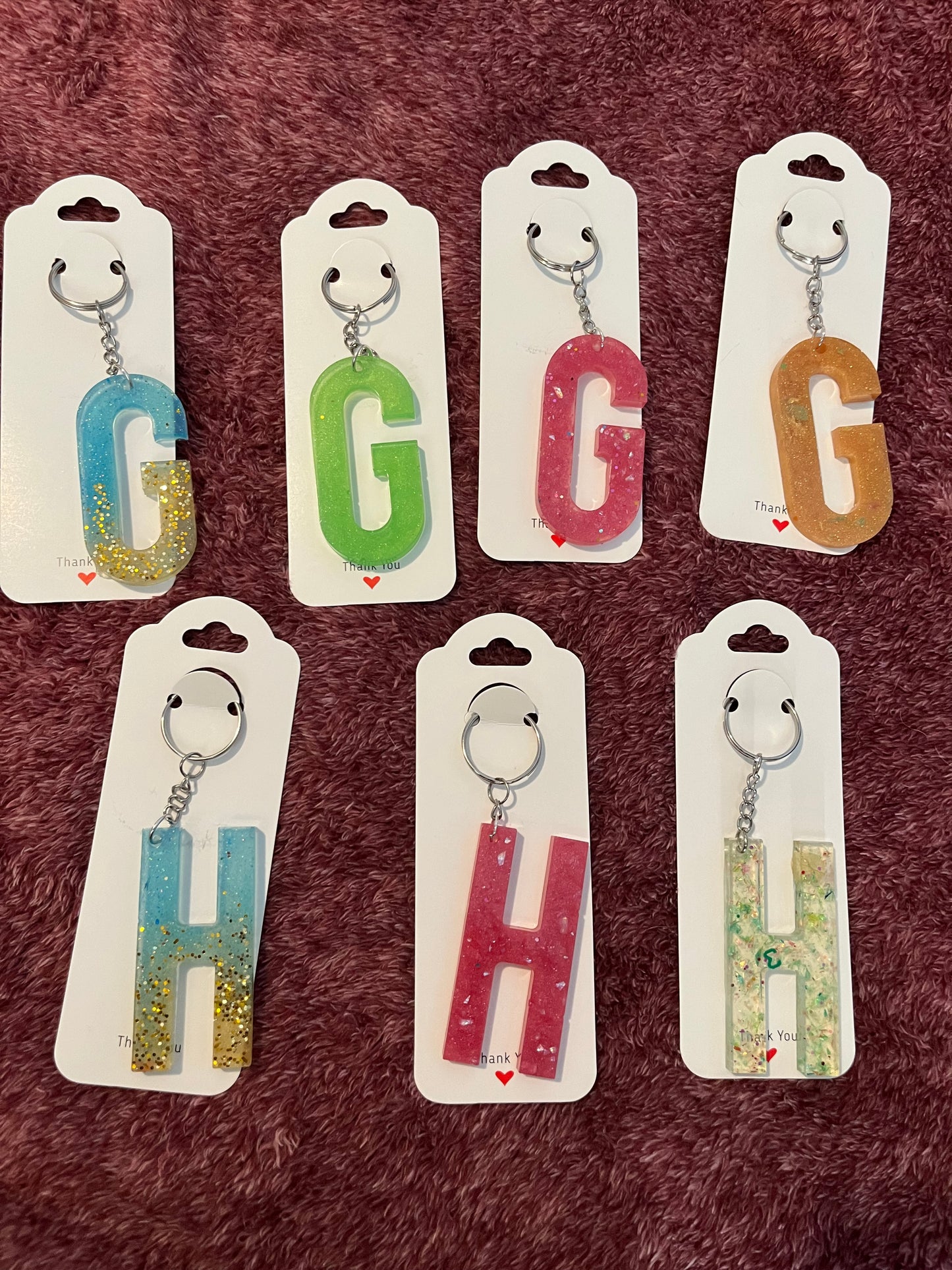 Letter keychain