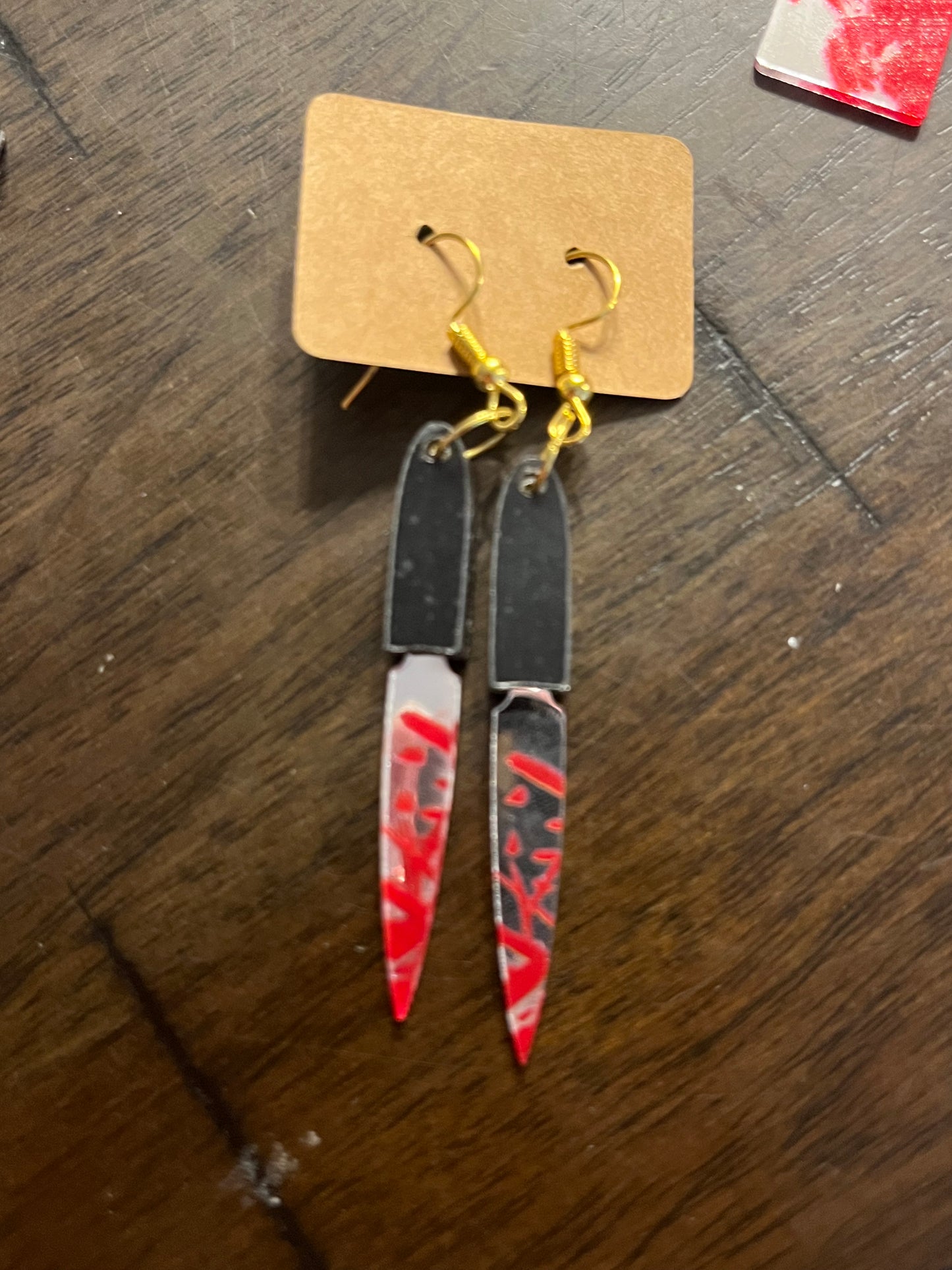 Knife earrings