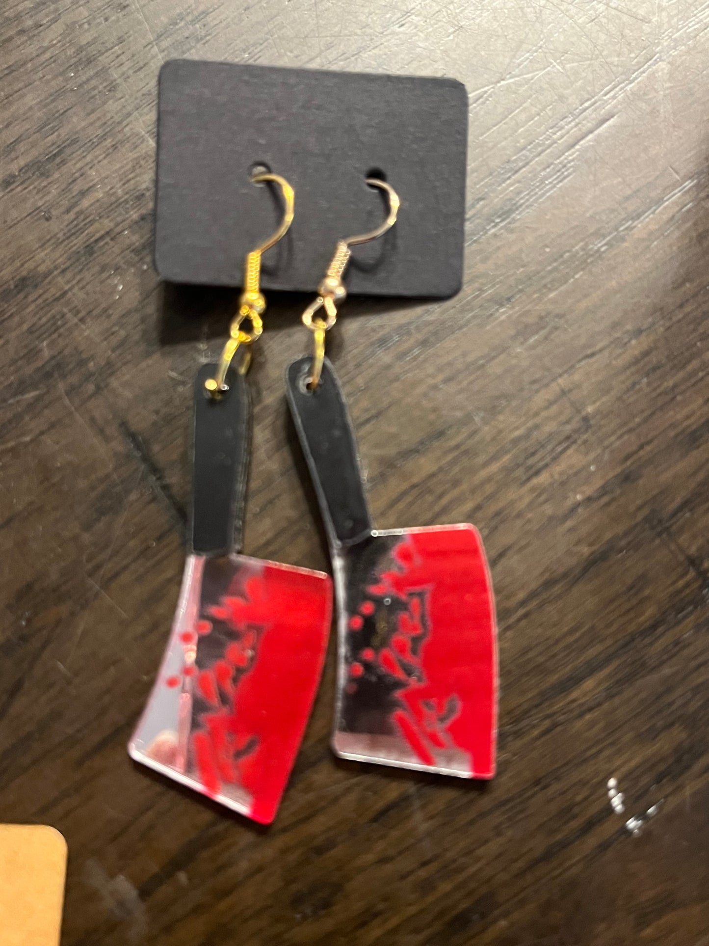 Knife earrings