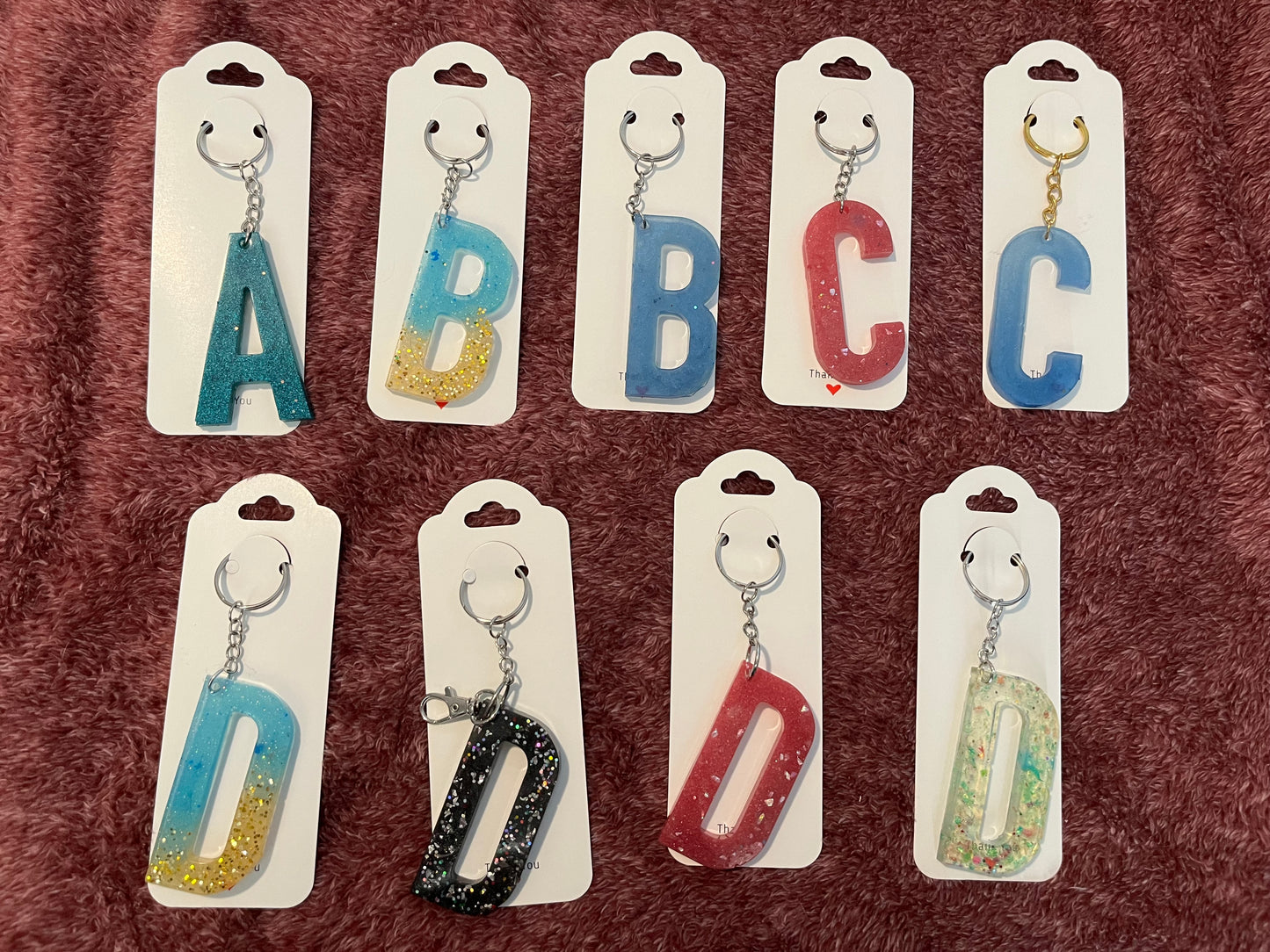 Letter keychain