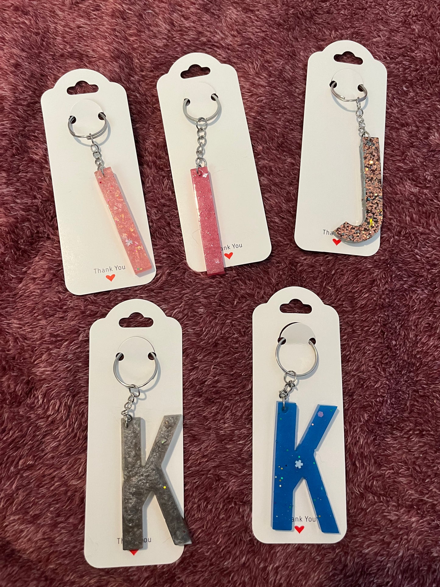 Letter keychain