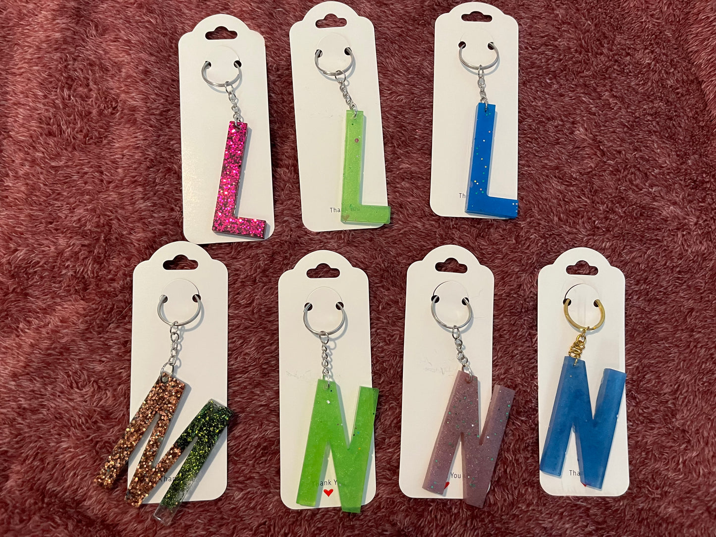 Letter keychain