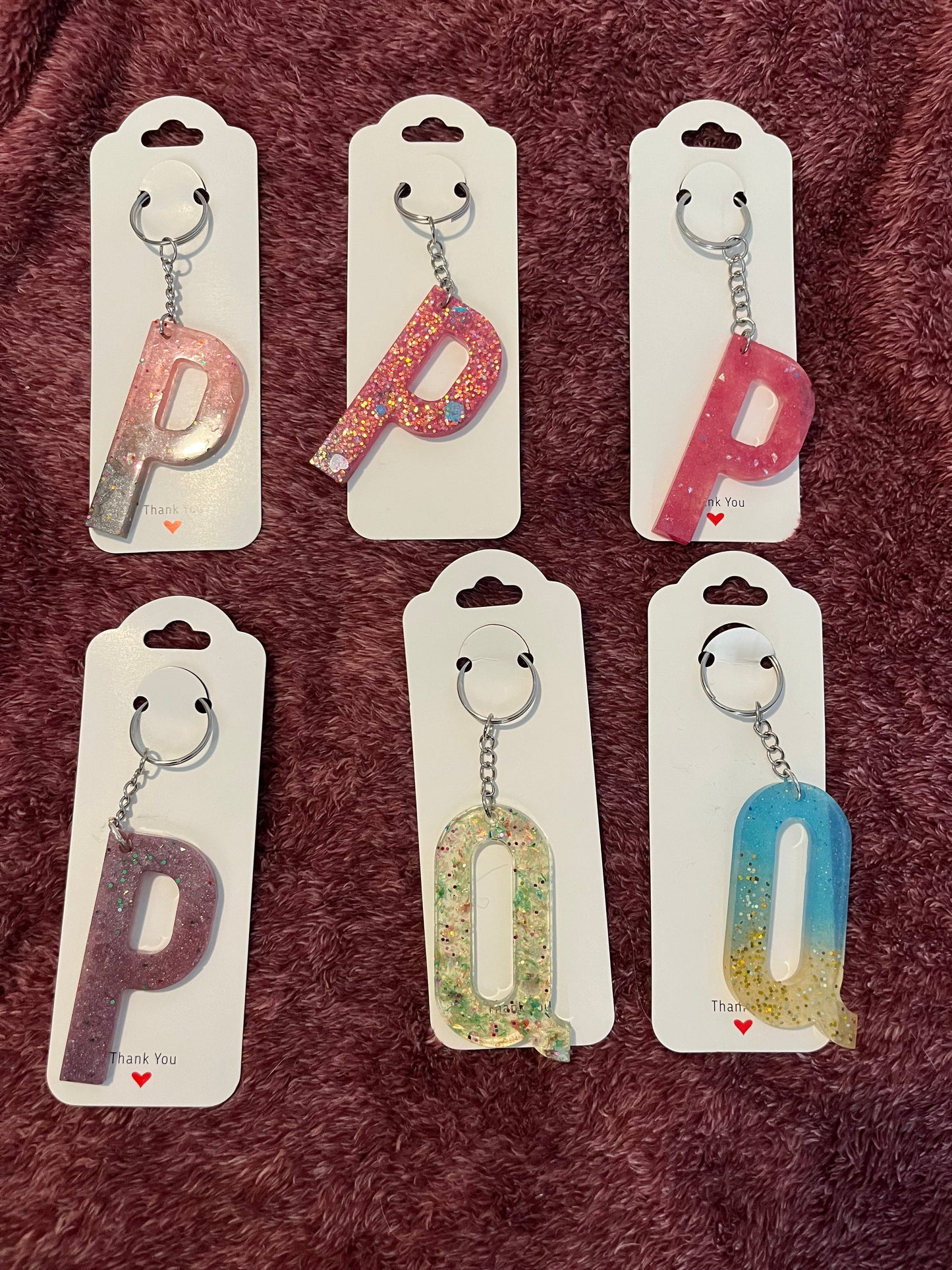 Letter keychain