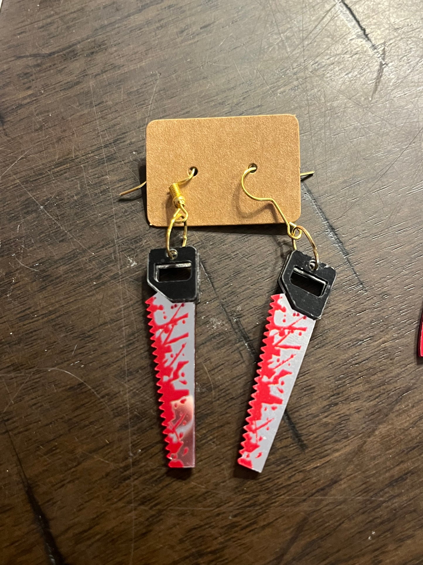 Knife earrings