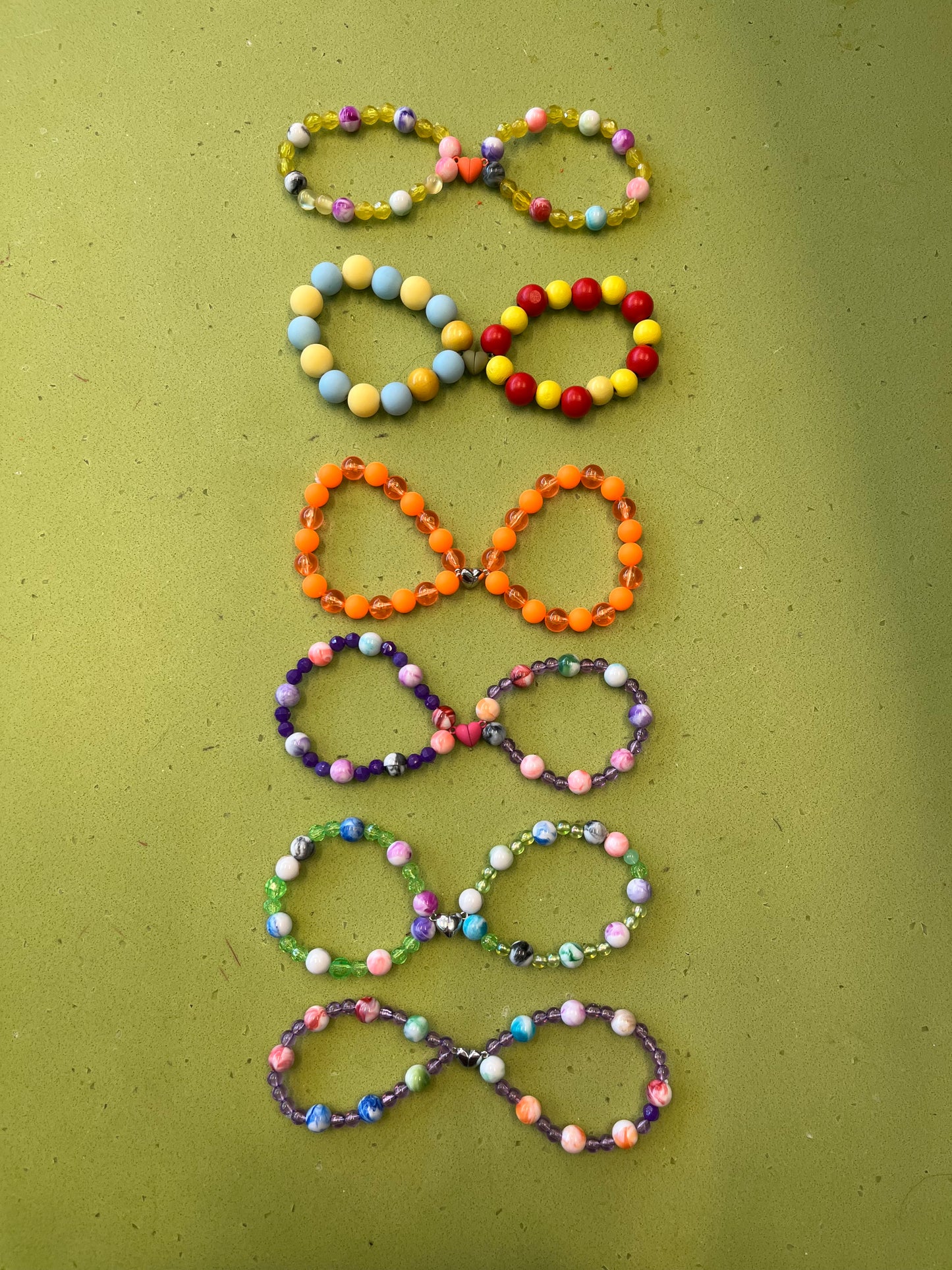 BFF Bracelet sets with magnetic heart