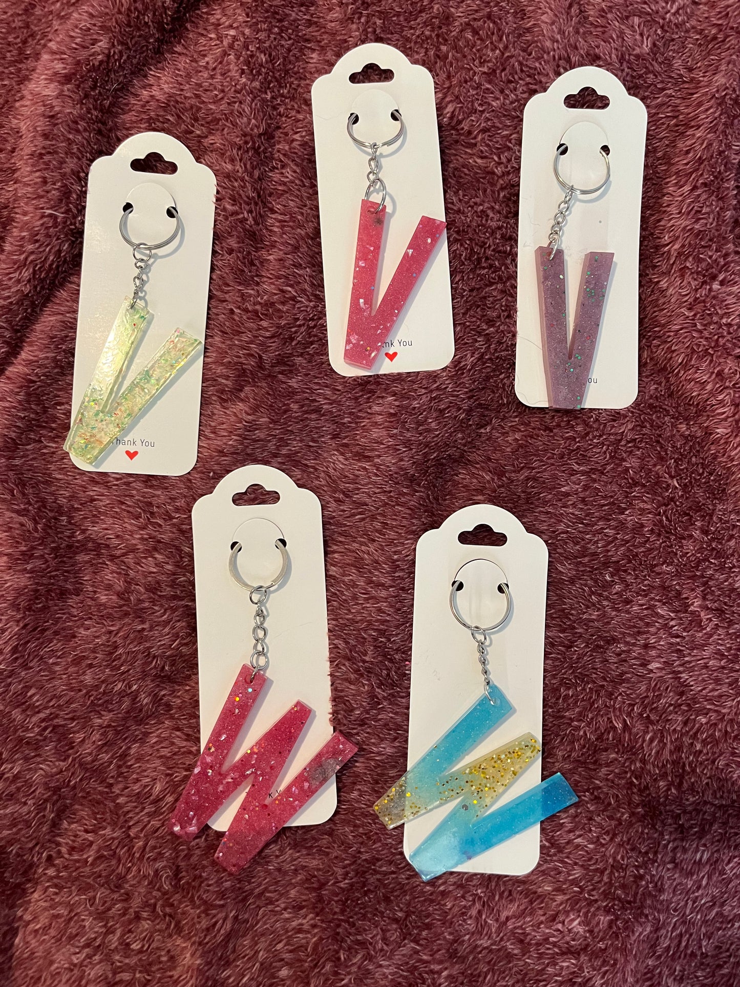 Letter keychain