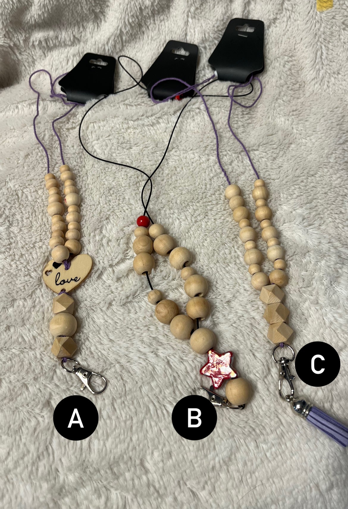 Wooden lanyards