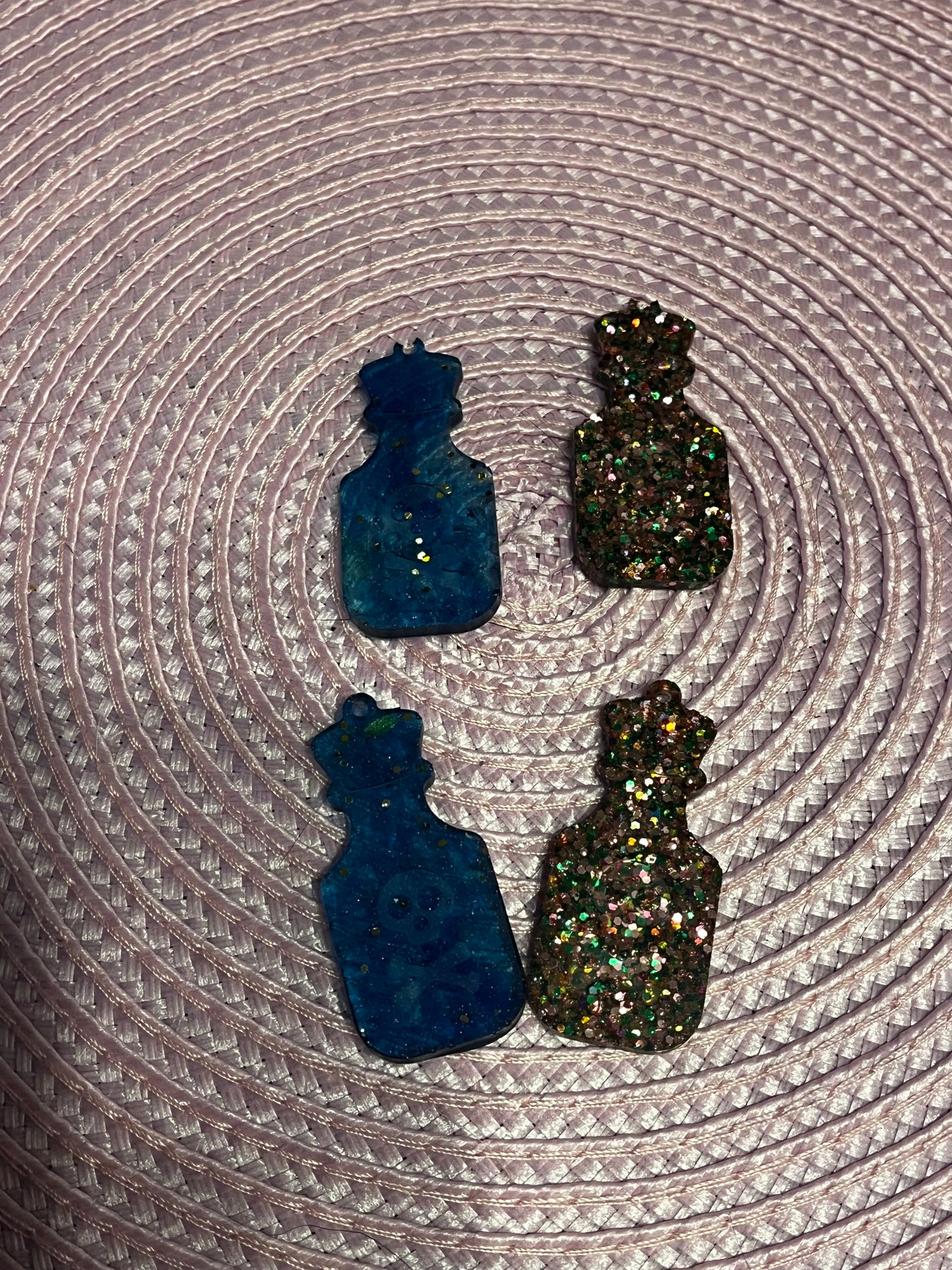 Potion bottle earrings