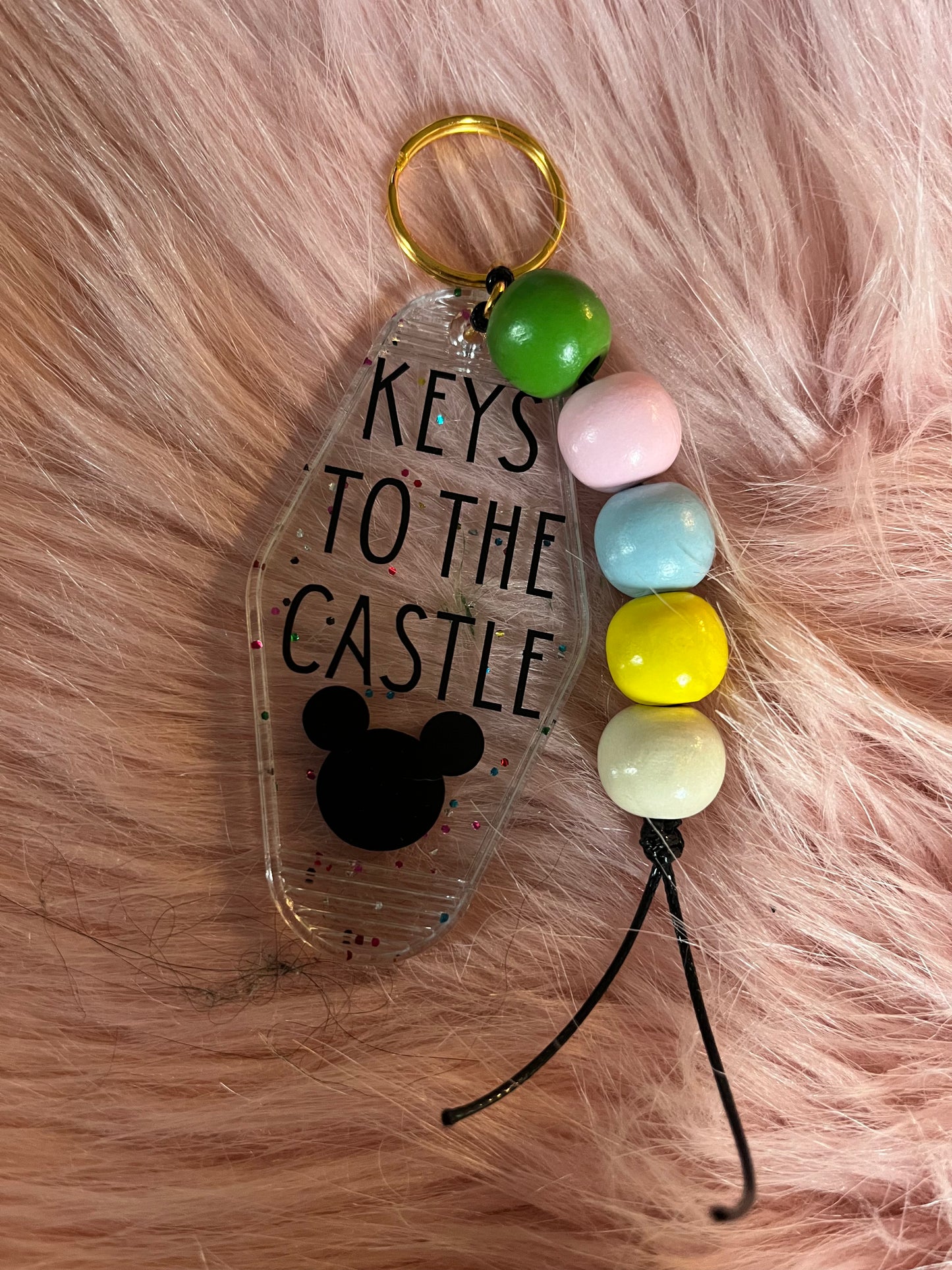 Motel keychains