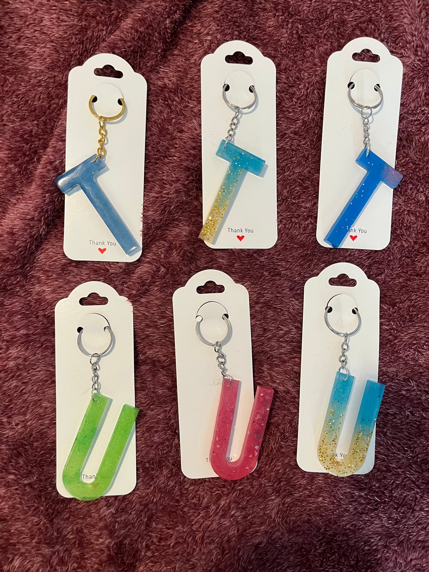 Letter keychain