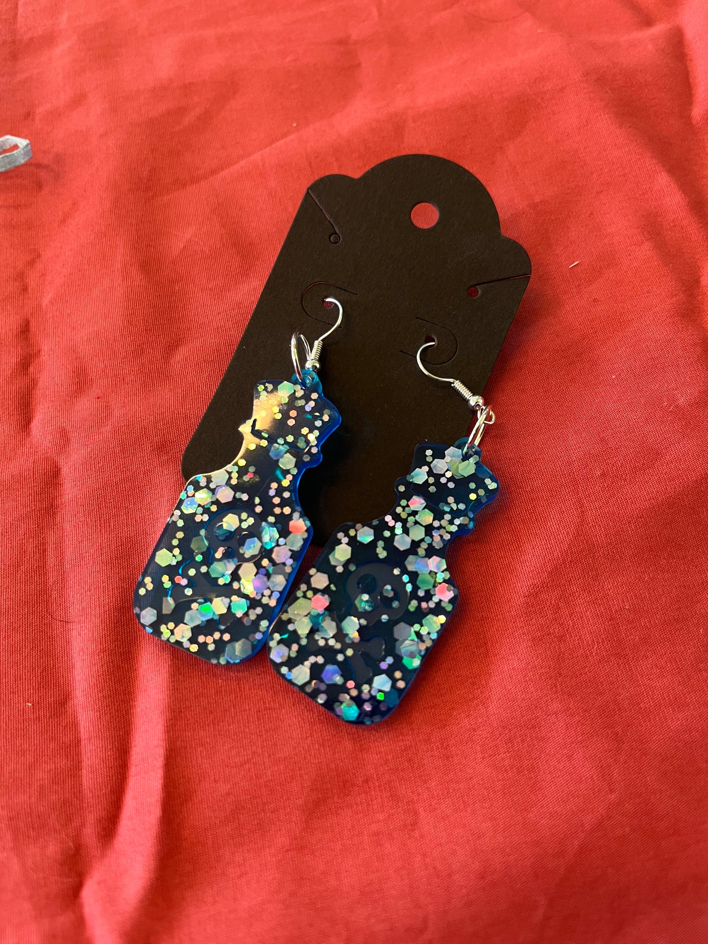 Potion bottle earrings