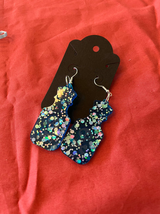 Potion bottle earrings
