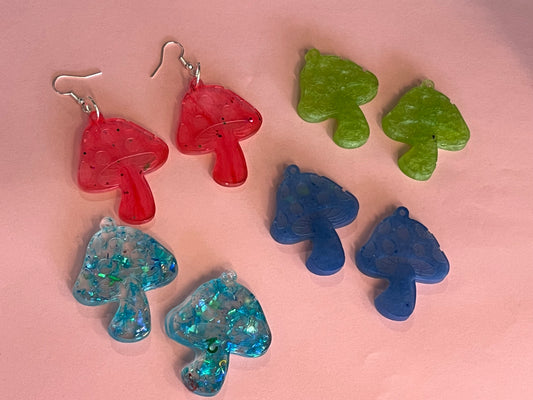 Mushroom earrings