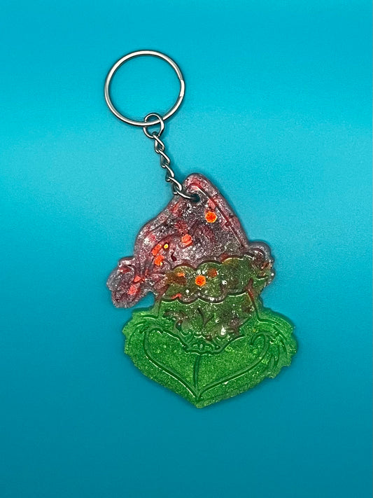 Grinch keychain