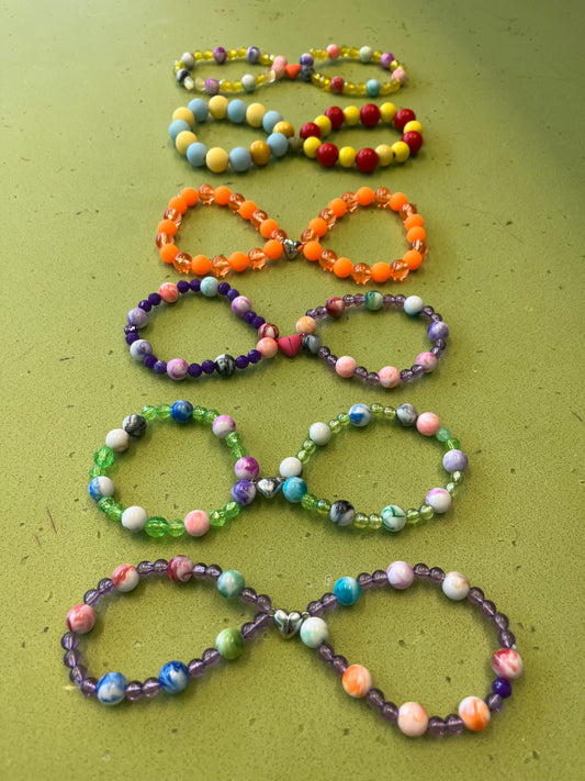 BFF Bracelet sets with magnetic heart