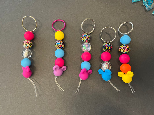 Mouse beaded keychain b6