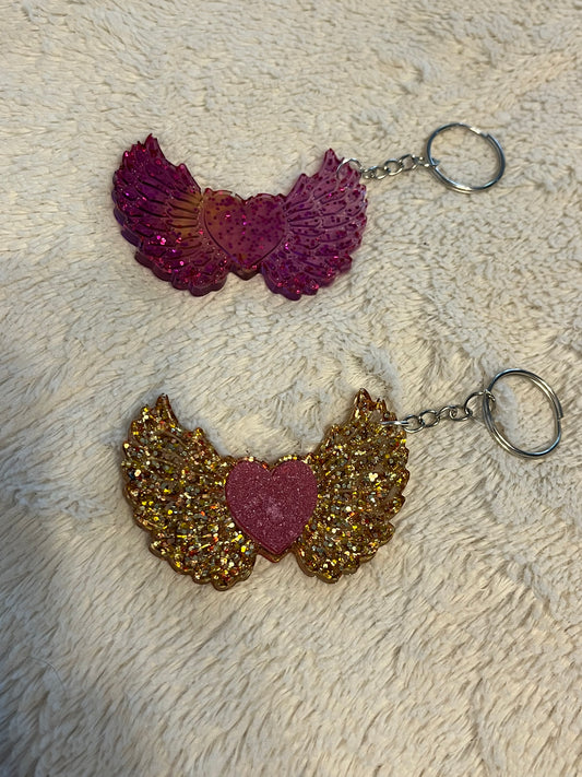 Angel wing keychains