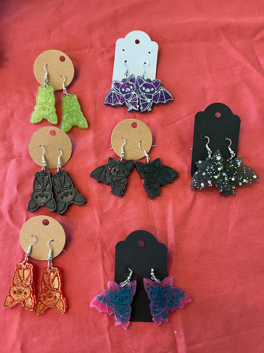 Bat earrings