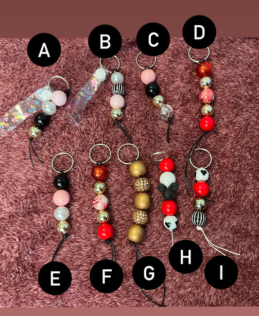 Chunky beaded keychain b3