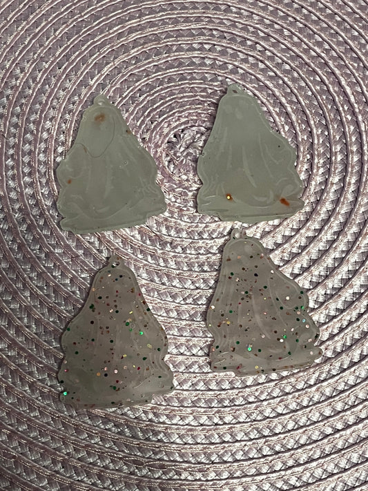 Glow in dark ghost earrings