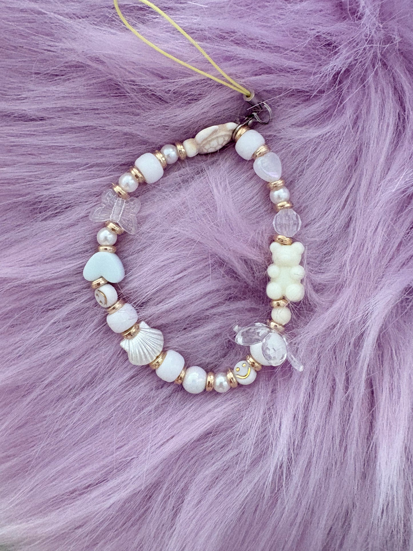 White phone charms