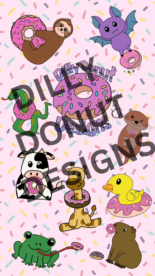 Dilly Donut Animal phone background