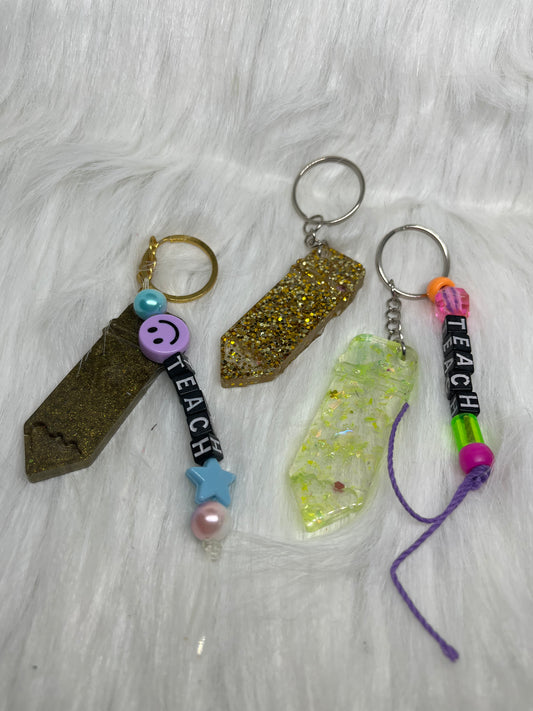 Pencil teach keychains